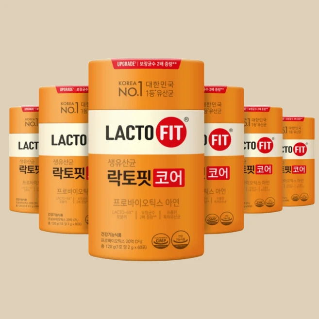 반응 좋은 종근당 락토핏 코어맥스(3통 6개월분) 생유산균 프로바이오틱스 최저가 도전